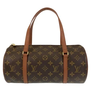 LOUIS VUITTON Monogram Papillon30 M51365 Handbag Brown Gold Hardware PVC/leather - Picture 1 of 10