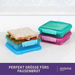 Sistema Lunch Sandwich Boxe/450 Ml /Airtight School Lunch Boxes /Bpa-Free - Picture 1 of 2
