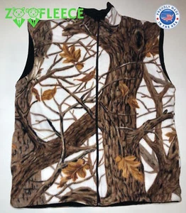 ZooFleece Weste schneeweiß Bodywärmer Jagd Tarnung Big Game Thermo S-3XL - Bild 1 von 4