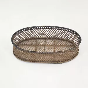 Small 6” x 12" Oval Shaped Knick Knack Storage Basket - Picture 1 of 6