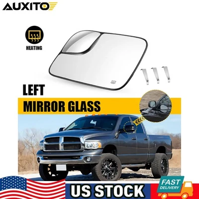 Driver Side Heated Mirror Glass For 2002-08 Dodge RAM 1500 03-09 2500 3500 - Image 1 of 4