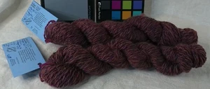 Handspun silk and wool yarn red - Picture 1 of 3