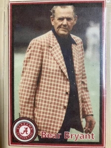 Alabama Football Paul Bear Bryant custom card Roll Tide! - Picture 1 of 2