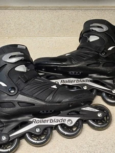 Rollerblade Zetrablade Men's Inline SkateS Black and Silver Size 9 - BARELY USED - Picture 1 of 7