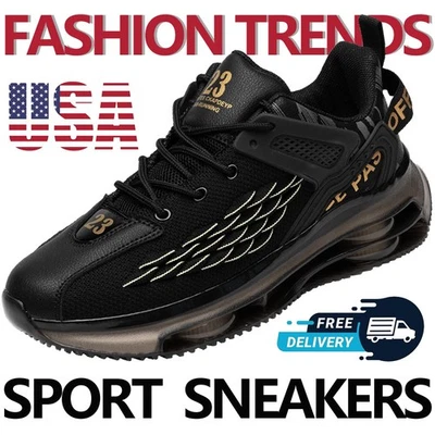 Men's Outdoor Athletic Casual Sports Running Tennis Sneakers Comfort Breathable - Image 1 of 4