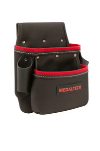 Nail Bag 2 Pocket Medaltech Large Fixing Pouch 3 Tool Riggers Apron Screws Med - Picture 1 of 5
