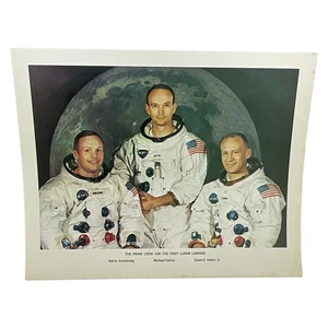 Apollo 11 Prime Crew NASA Photo Neil Armstrong Aldrin Collins 1969 - Picture 1 of 5