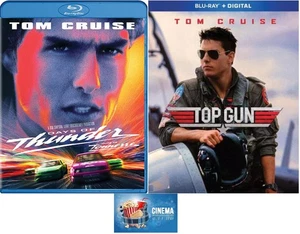 Jets & Cars Top Gun + Days of Thunder Nascar Double Feature 2 Blu Ray Set New - Picture 1 of 4