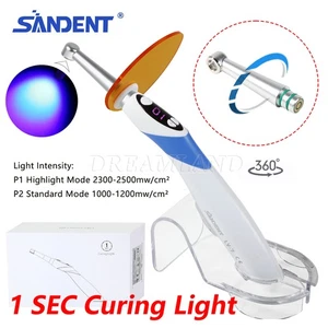 Luz de curado LED dental inalámbrica lámpara de curado de 1 segundo cabeza de metal 2300mw azul LV-7 - Imagen 1 de 21