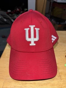 Indiana Hoosiers Hat Adidas Red M/L - Picture 1 of 10