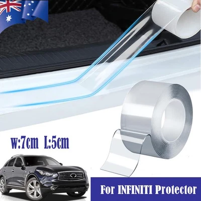 Transparent Car Door Edge Guards Door Sill Protector For INFINITI Plate Sticker - image 1 of 4