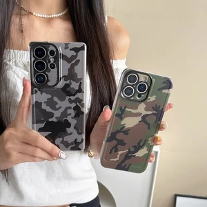 For iPhone Samsung Galaxy Camouflage Case Hot Personality Cool Phone Cover Skin - Picture 1 of 16