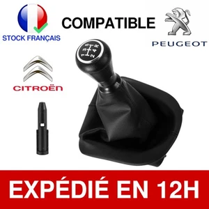 Pommeau Levier De Vitesse Pour Peugeot et Citroen 5 Vitesses Manuel Neuf - Foto 1 di 4