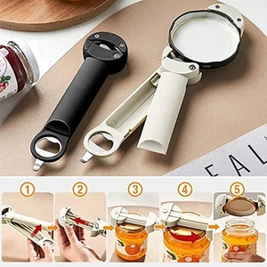 Magnetic Multifunction Jar Opener Adjustable Stainless Steel Can Opener Kitchen - Picture 1 of 22