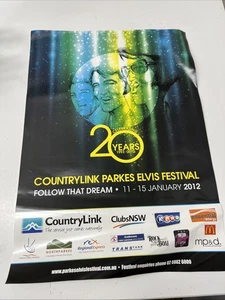 VINTAGE POSTER PARKES NSW ELVIS FESTIVAL PRESLEY MUSIC 2012 20 YEARS - Bild 1 von 4