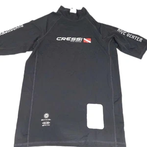 CRESSI Tauchshirt Kurzarm Bekleidung Dive Center Man Rash Schutzfunktion Schwarz - Bild 1 von 6