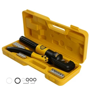 Hydraulic Crimper Crimping Tool Wire Battery Cable Lug Terminal 10 Ton - Picture 1 of 11