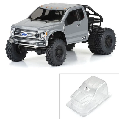 Pro-Line Racing 2017 Ford F-250 Super Duty carroceria transparente somente cabine para 12,3 pol 313 mm - Imagem 1 de 4