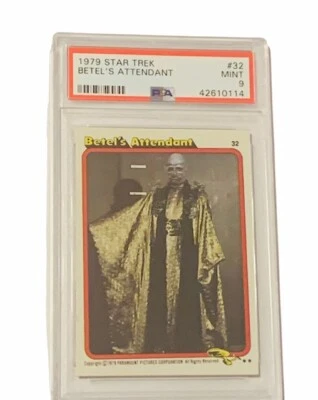 Star Trek Trading Card PSA 9 Topps 1979 Paramount Betel's Attendant Betel #32 sp - Image 1 of 4