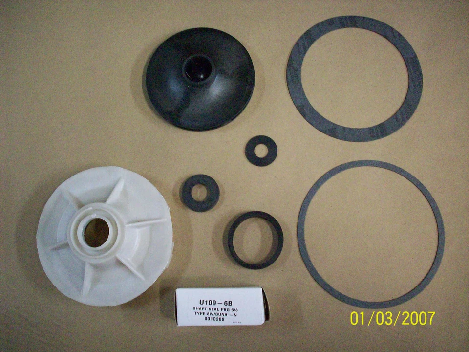 STA RITE/ BERKLEY 7SN, SND, FND, AND 3/4 HP PUMP OVERHAUL KIT - Imagem 1 de 1