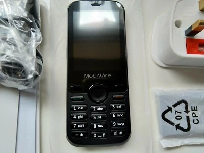 MobiWire Aponi 3G SIM Free/Unlocked Cheap Senior Easy to use device  - Black - Image 1 of 4