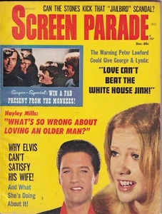 Screen Parade magazine - December 1967, Elvis,Monkees,Rolling Stones - Bild 1 von 3