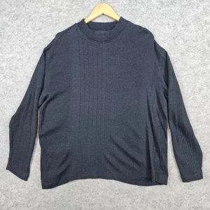 J Ferrar Men's Charcoal Gray Sweater Size XL Cotton/Rayon Sofe Warm Preppy Golf - Picture 1 of 8