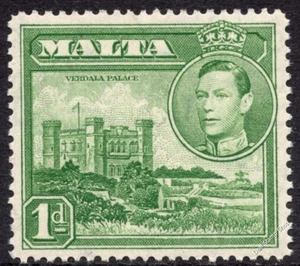 Malta 1938 1d Green Definitive SG 219a UNMOUNTED MINT MNH - Picture 1 of 1