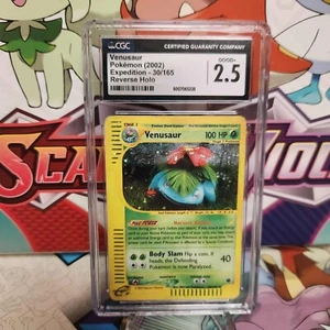 CGC 2.5 Venusaur 30/165 Holo - Expedition - Pokemon - SCHNELLER VERSAND *Fehler Label* - Bild 1 von 2