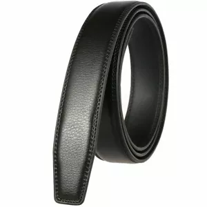 3.0cm Business Men's Automatic Buckle Belt Multicolor Leather Ratchet Strap Gift - Picture 1 of 19