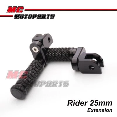 1 inch Riser M-GRIP Rider Footpegs Kit For Suzuki Hayabusa GSXS1000 F GSXS125 — 第 1/4 张图片