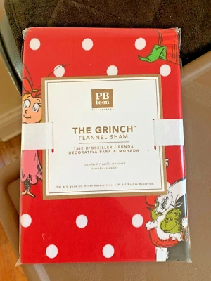 Almohada de Navidad Pottery Barn GRINCH Sham Dr. Seuss Fiesta de regalo de vacaciones Disney] Foto 1 de 4