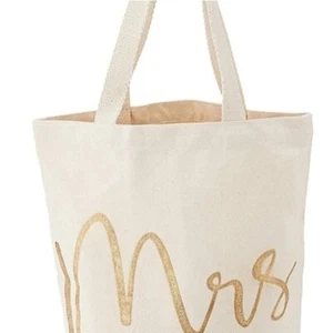 Wedding Day Bridal Bride "Mrs." Tote Bag - Picture 1 of 3