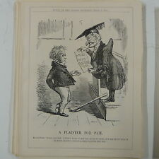 7x10" punch cartoon 1858 A PLASTER FOR PAM palmerston / russian task