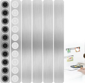 Magnettafel 6 Stück Magnettafeln Memotafel Selbstklebend Magnetleiste Mit 20 Stü - Bild 1 von 12