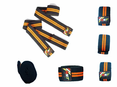 NNT Weight Lifting Knee Wrap Support Bandages For Power Lifting & Gym Exercises  - Image 1 of 4
