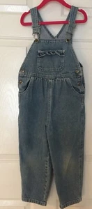 overalls Arizona jean company size 5t little girls blue Halloween scarecrow fall - Picture 1 of 12