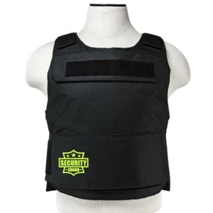 Printed Safety Green Security Guard Staff Police K-9 Discreet Plate Carrier Vest - Picture 1 of 2