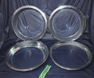 Wheel Trim Set Of 3 Metal 15.5 x 3" Deep To Fit 15" Rim Plus Bonus Extra 2" - Picture 1 of 9