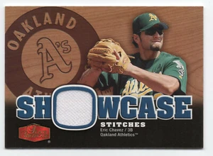 Eric Chavez 2006 Fleer Flair Showcase Stitches Piece of Jersey - Picture 1 of 2