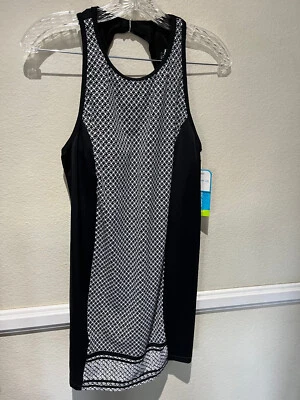 Vestido de Natación Tropical Escape Anchors Away Negro/Blanco Cubre - Mujer Talla 10 NUEVO Foto 1 de 4
