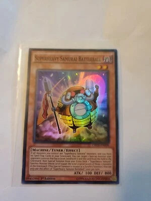 YUGIOH SUPERHEAVY SAMURAI BATTLEBALL SUPER RARE CROS-EN008 1ST EDITION  - Image 1 of 4