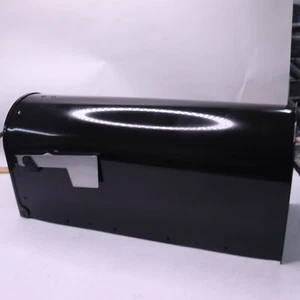 Franklin Post-Mount Mailbox Medium Black Galvanized Steel FM110BAM - Picture 1 of 5