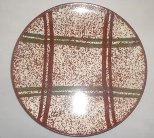 Blue Ridge Plaid Dinner Plate 9 5/8" Brown with Green  - Picture 1 of 4