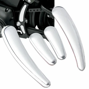 Chrome Swingarm Frame Insert Kit For 08-2017 Harley Softail Fatboy FLSTF DELUXE - Picture 1 of 12