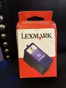 Lexmark 35 (18C0035) Color Ink Cartridge GENUINE NEW Sealed In Box - Picture 1 of 4