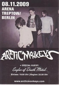 ARCTIC MONKEYS - flyer 2009 - Bild 1 von 1