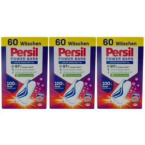 Persil Power Bars 3 x 60 Piece Color Detergent - From 20° Effective - 60 Wl - Picture 1 of 1