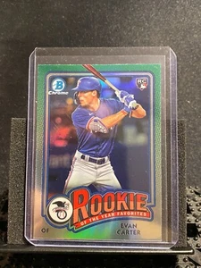 Evan Carter 2024 Bowman Chrome ROY Favorites (RC) - Rangers - Picture 1 of 2