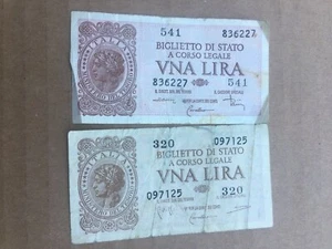 Old Banknotes 1 Lyre - Picture 1 of 2